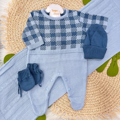 Saída de maternidade Ravi- Azul bebe